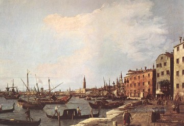 Klassische Venedig Werke - Riva degli Schiavoni Westseite Canaletto Venedig